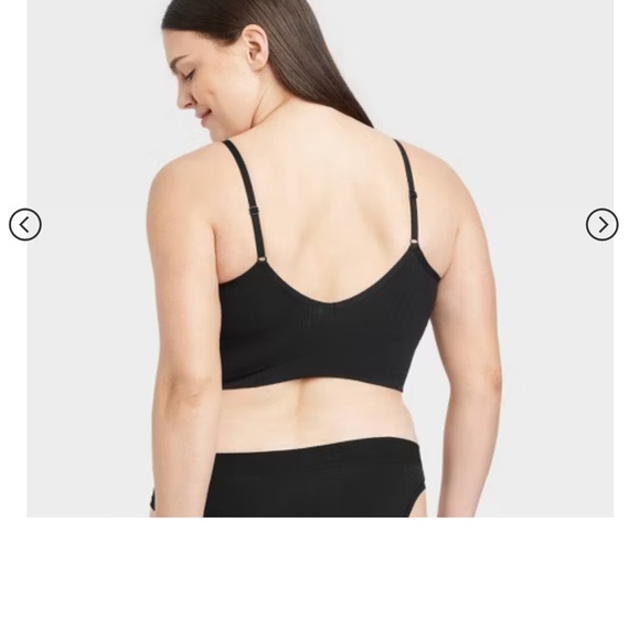 Women’s Brand New Auden Ribbed Longline Bralette - Picture 2 of 5